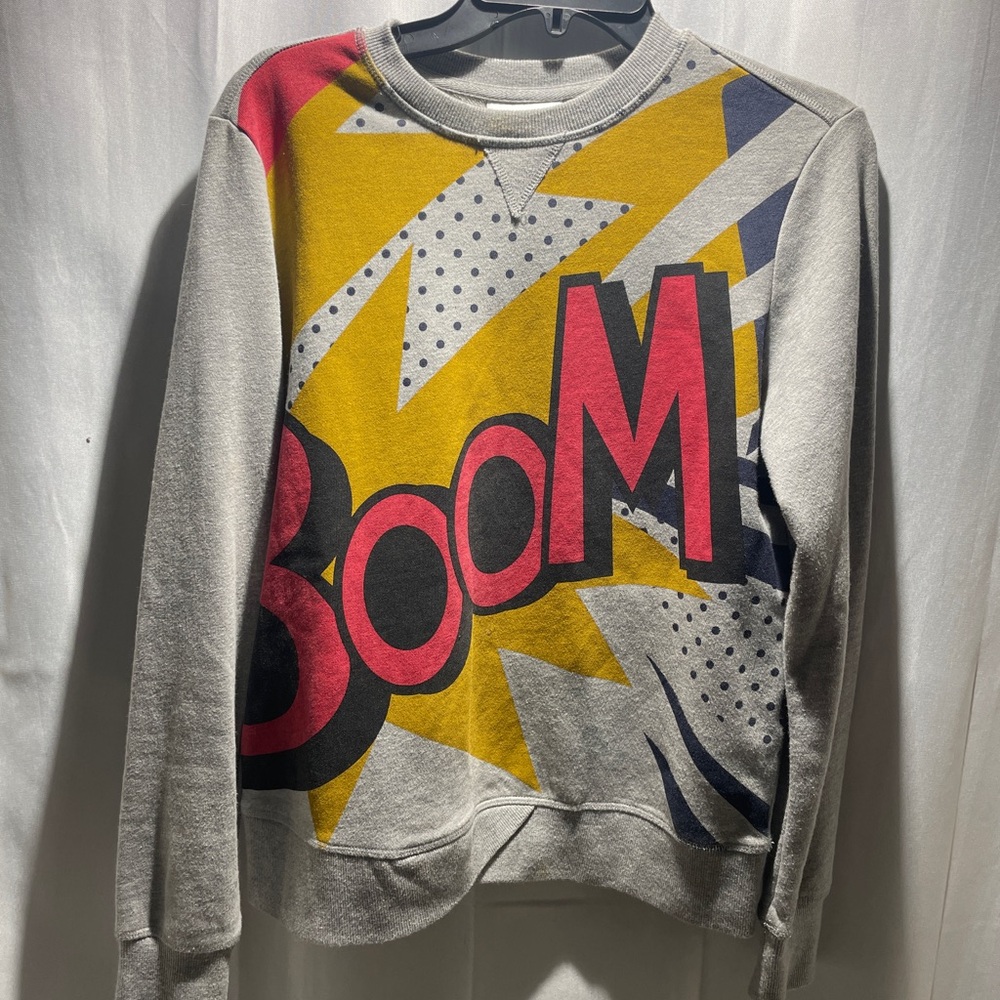 3.1 Phillip Lim Gray and Yellow Graphic Sweatshirt